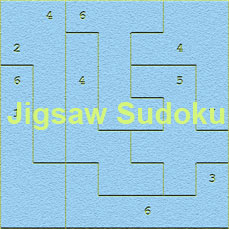 Web Jigsaw Sudoku – puzle Jigsaw Sudoku Juego
